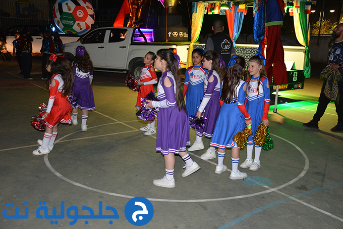 موكب كأس العالم المتجول في جلجولية برعاية جمعية غيث